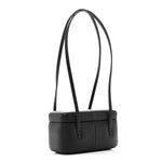 Shiny Caviar Preppy Coco Long Vanity With Strap Black