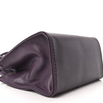 Vegan Leather Small Shopping Bag Eggplant