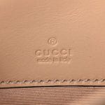 GG Supreme Monogram Calfskin Horsebit Print Mini Padlock Top Handle Shoulder Bag Beige Ebony Light Pink