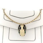 Calfskin Small Serpenti Forever Crossbody Bag White Agate