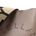 Eco Alter Nappa Perforated Logo Mini Crossbody Dark Taupe
