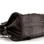 Glossy Calfskin Triangle Mini Bonnie Shoulder Bag Moro
