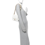Lambskin Quilted Small CC Funky Town Flap White