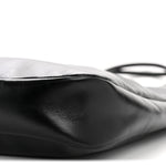 Shiny Softy Calfskin Ivy Bag Black