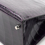 Shiny Niloticus Crocodile Kelly Sellier 28 Amethyst