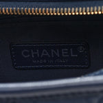 Aged Calfskin Quilted Small Gabrielle Hobo Navy