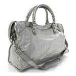 Metallic Agneau Giant 12 Silver Hardware City Gris Aluminum