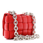 Lambskin Maxi Intreccio Padded Chain Cassette Crossbody Bag Nail Polish