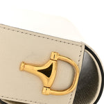 Azalea Calfskin Horsebit 1955 Shoulder Bag Mystic White
