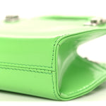 Brushed Calfskin Micro Wanda Top Handle Bag Green