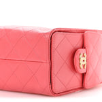 Caviar Quilted Mini Chanel 25 Handbag Coral