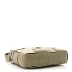 Lambskin Maxi Intrecciato Cassette Camera Bag Travertine