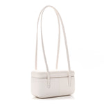 Shiny Caviar Preppy Coco Long Vanity With Strap White