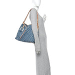 Monogram Denim CarryAll MM Blue