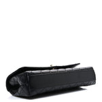 Caviar Quilted Maxi East West Coco Handle Flap Black