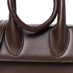 Smooth Calfskin Le Chiquito Noeud Dark Brown