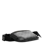GG Supreme Monogram Emblem Calfskin Small Belt Bag Black Grey