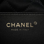 Shiny Caviar Quilted Monochrome Mini Chanel 22 Black