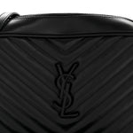 Calfskin Matelasse Monogram Monochrome Lou Camera Bag Black