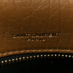 Grained Lambskin Monogram Large Niki Chain Satchel Dark Cork