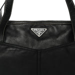 Nappa Pocket Satchel Black