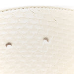 Snakeskin Corset Buckle Belt White
