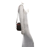 Canvas Smooth Calfskin Le Monogramme Crossbody Pouch Chestnut