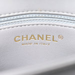 Lambskin Quilted Small Trendy CC Flap Dual Handle Bag Grey