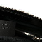 GG Supreme Monogram Appia Calfskin Web Flat Messenger Bag Black Grey