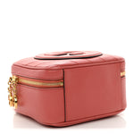 Sakai Be Green Calfskin Diagonal Stitched Blondie Top Handle Bag Pink
