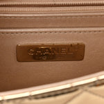 Mirror Calfskin Metallic Calfskin Medium Hollywood Boulevard Flap With Star Coin Purse Light Gold