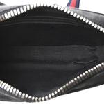 Soft GG Supreme Monogram Web Belt Bag Black Grey