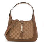 Raffia GG Supreme Monogram Calfskin Small Jackie 1961 Hobo Natural