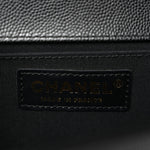 Caviar Quilted Medium Boy Flap Black