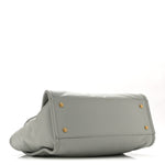 Calfskin Embossed Small Deauville Tote Light Blue