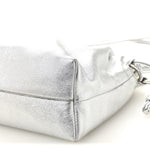 Metallic Nappa Donut Chain Flamenco Knot Silver