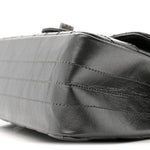 Metallic Aged Calfskin Chevron Quilted 2.55 Reissue Mini Flap Grey