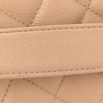 Caviar Quilted Grand Shopping Tote GST Beige Clair