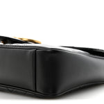 Calfskin Matelasse Medium GG Marmont Shoulder Bag Black