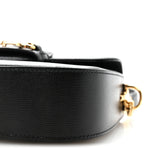 Azalea Calfskin Web Mini Horsebit 1955 Shoulder Bag Black