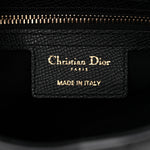 Grained Calfskin Saddle Bag Black
