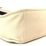 Vitello Daino Soft Hobo Messenger Bag White