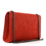 Suede Star Medium Classic Monogram Kate Satchel Berry Red
