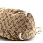 Monogram Medium D Gold Ring Hobo White