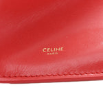 Glossy Calfskin Flat Luggage Shoulder Bag Ultra Red