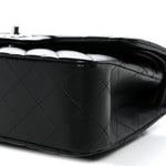 Lambskin Quilted Small Double Flap Black