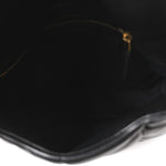 Lambskin Quilted Medium Loulou Puffer Monogram Chain Satchel Black