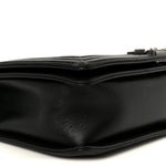 Calfskin Quilted Medium Boy Flap Black