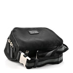 Nylon Monogram Fanny Pack Belt Bag Black