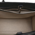GG Supreme Monogram Textured Dollar Calfskin Small Retro Interlocking G Tote Bag Beige Blue